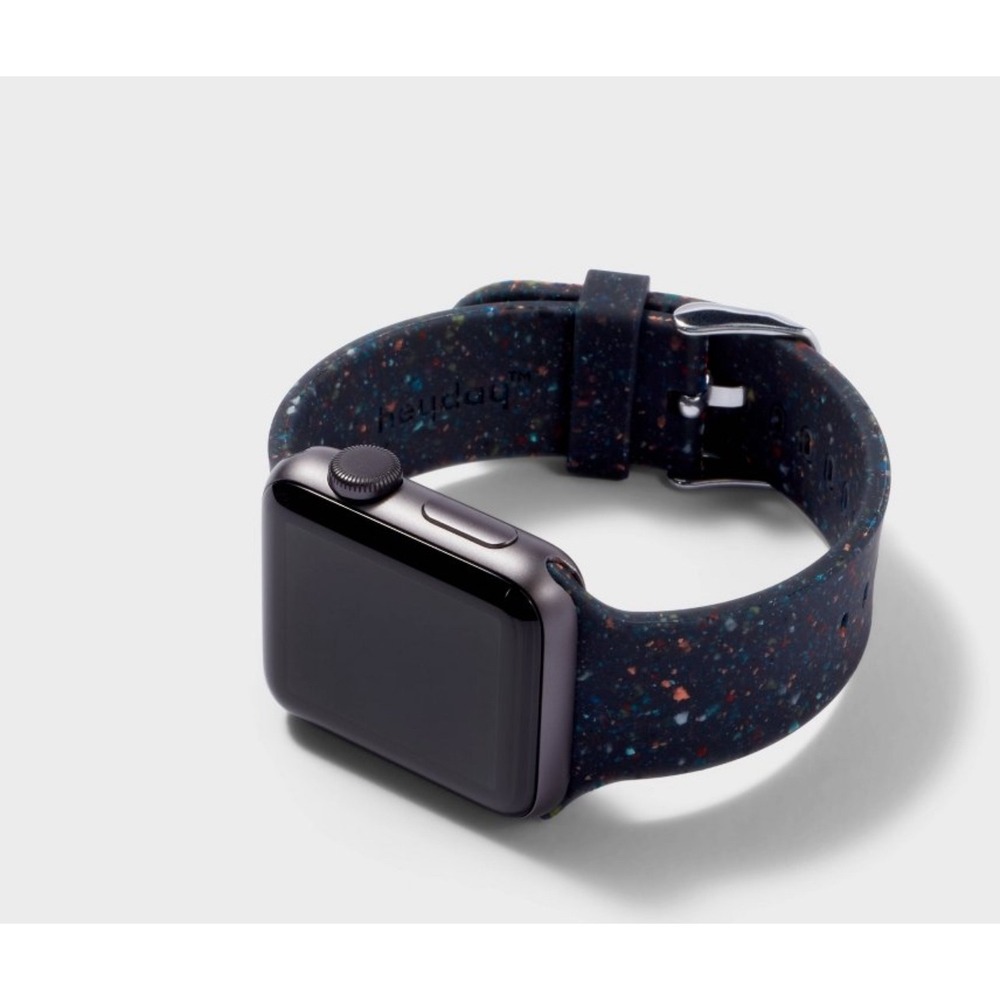 Apple Watch Band by Heyday Recycled Silicone in Black‎ Speckle 42-49 mm Buckle